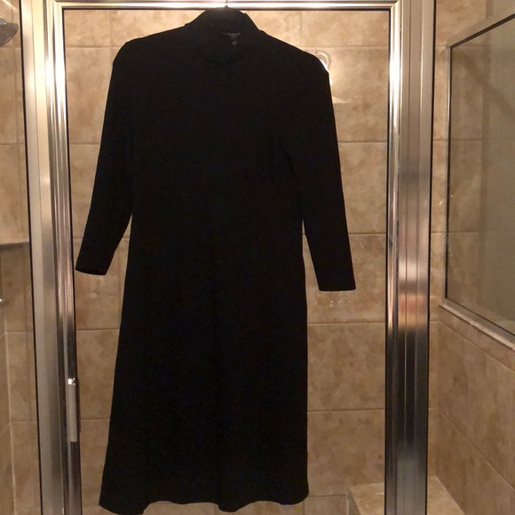 Isabella Oliver Maternity Mock Neck Flare Dress 2 - Picture 3 of 8